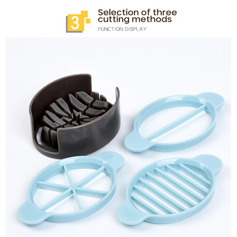 1/2/4 vnt Kiaušinių pjaustyklė Kiaušinių virimo įrankis Daugiafunkcis formų pjaustytuvas Artefaktiniai prietaisai Virtuvės reikmenys