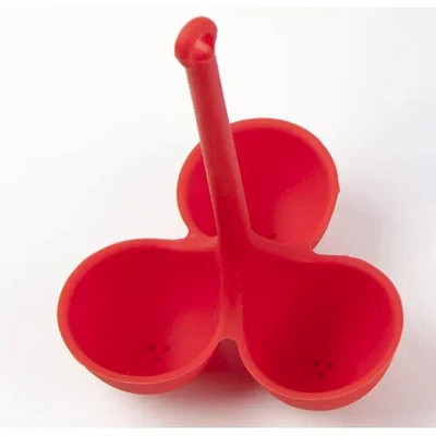 Creative 3 skylučių kiaušinių laikiklis silikoninis kiaušinių garintuvas Namų virimo indai, atsparūs vandeniui virtų kiaušinių indų padėklai