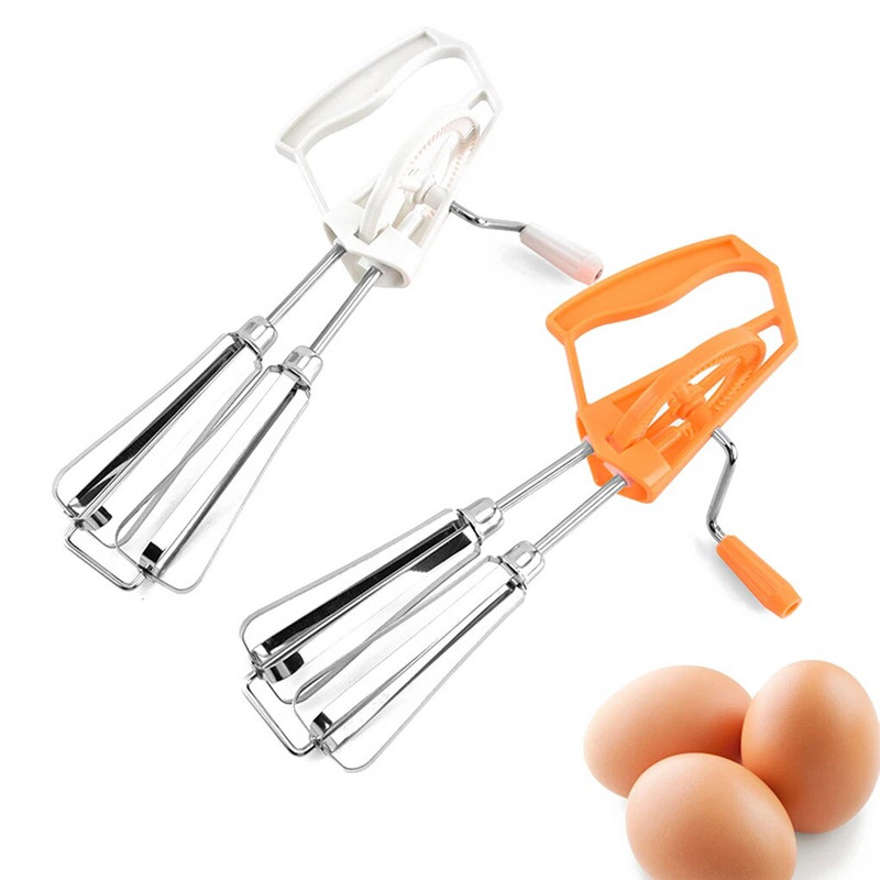 Hand Cranked Egg Beater Manual Egg Whisk Milk Frother Blender Cream Butter Stiring Foam Mixer Εργαλεία κουζίνας Whisk Hand Mixer