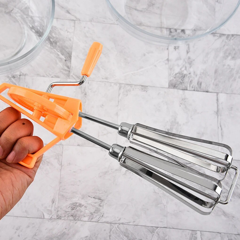 Hand Cranked Egg Beater Manual Egg Whisk Milk Frother Blender Cream Butter Stiring Foam Mixer Εργαλεία κουζίνας Whisk Hand Mixer