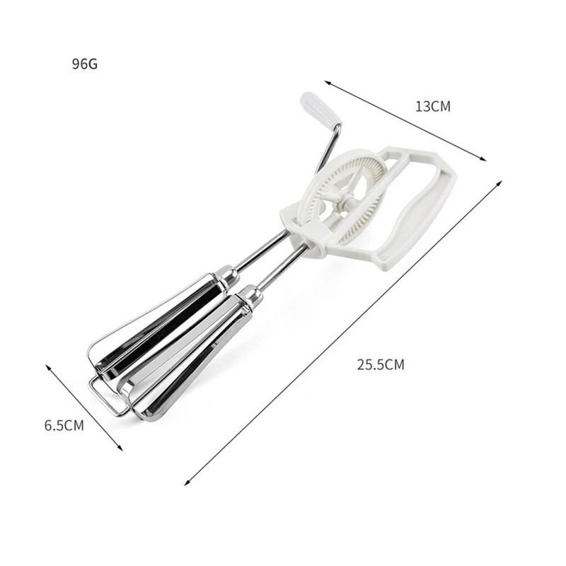 Hand Cranked Egg Beater Manual Egg Whisk Milk Frother Blender Cream Butter Stiring Foam Mixer Εργαλεία κουζίνας Whisk Hand Mixer