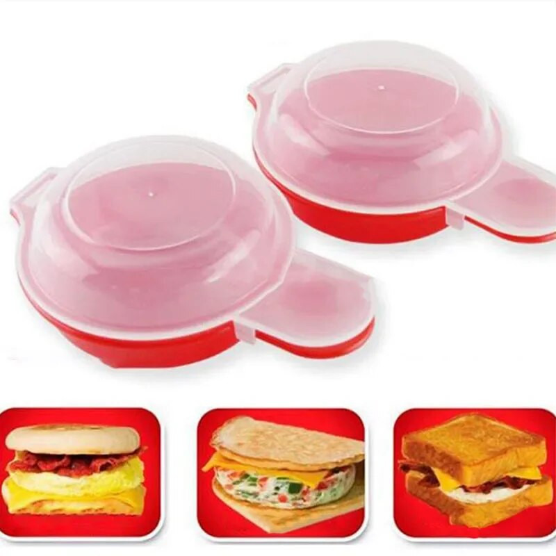 Easy Microwave Egg Hamburg Pancake Omelet Maker Cheese Egg Cooker Χάμπουργκερ Πρέσα κουζίνας Εργαλείο μαγειρέματος Bakeware