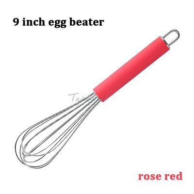 Nerūdijančio plieno rankinis kiaušinių plakiklis silikoninis balionas kepimo įrankiai pienas grietinėlė sviesto plakiklis maišytuvas Virtuvės priedai dalykėliai