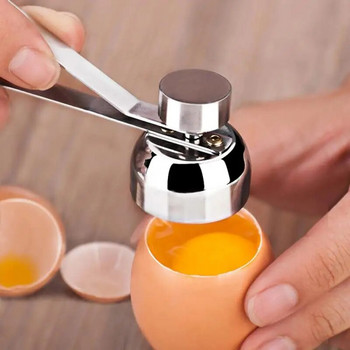 Towayer 304 Μεταλλικό ανοιχτήρι με τσόφλι αυγού Κόφτης διπλής κεφαλής Ανοιχτήρι με τσόφλι αυγού Βραστό αυγό Δημιουργικά εργαλεία κουζίνας