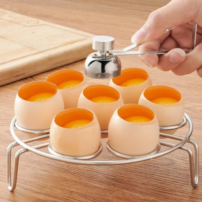 Нова практична метална ножица за яйца Egg Topper Cutter Отварачка за черупки от неръждаема стомана Отворено варено сурово яйце Креативен комплект кухненски инструменти