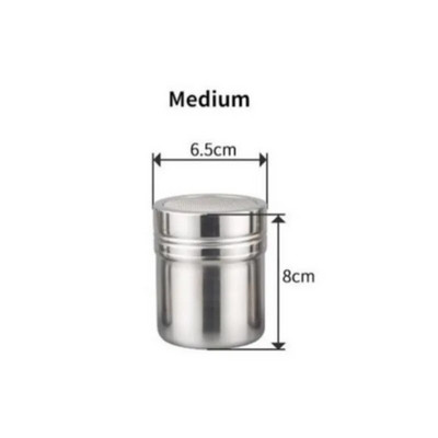 Agitatoare de piper de condimente din oțel inoxidabil Capac de scuturator de ciocolată Recipient de cacao Pudră Sifură de cafea Accesorii de bucătărie