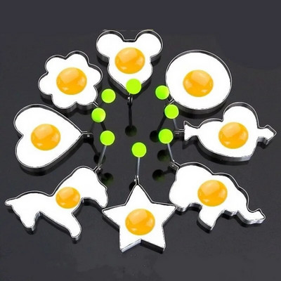 1PCS Карикатура от неръждаема стомана за пържени яйца изненада закуска Поставка за палачинки Кухненски аксесоари Инструмент за готвене