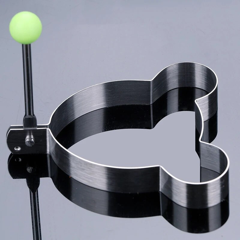 1vnt Nerūdijančio plieno animacinių filmų keptų kiaušinių formelės staigmenos pusryčiai Blynų laikiklis virtuvės reikmenų gaminimo įrankis