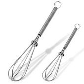 Μίνι χτυπητήρι κουζίνας και αυγοδάρτης Leeseph Wire Whisk, 5 ιντσών 7 ιντσών 8 ιντσών από ανοξείδωτο χάλυβα για μαγείρεμα, ανάμειξη, χτύπημα και ανάδευση