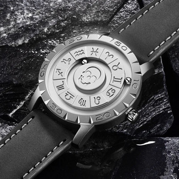 FOXBOX Skull Мъжки часовник Trend Concept New Personality Creative Scrolling Pointer Магнитна сила Кварцов часовник за мъже Водоустойчив