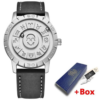 FOXBOX Skull Мъжки часовник Trend Concept New Personality Creative Scrolling Pointer Магнитна сила Кварцов часовник за мъже Водоустойчив