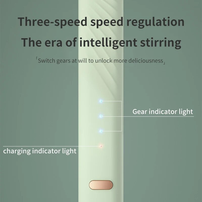 2 viename Keičiamos maišymo galvutės Rankinis elektrinis pieno putos plakiklis 3 greičių kavos plaktuvas Kiaušinių plakiklis Įkraunamas putų gaminimo įrankis