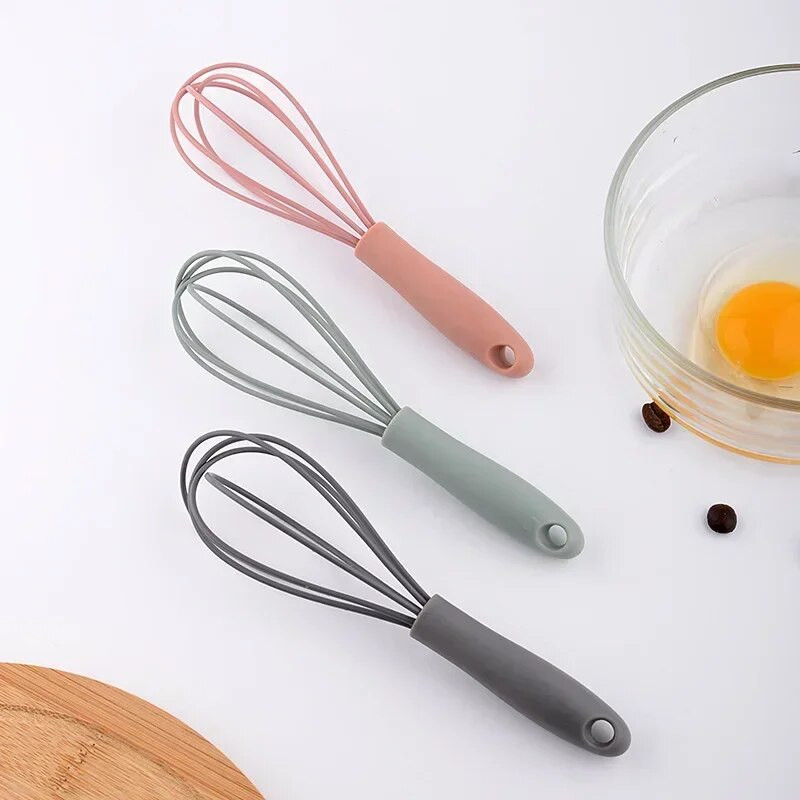 1vnt silikoninis kiaušinių plaktuvas Rankinis rankų darbo kiaušinių plakiklis grietinėlės putų aparatas Pienas Kava kiaušinių maišymo įrankiai Virtuvės priedai