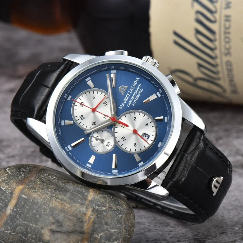 Maurice'as Lacroix Aikon Tide vyriškas laikrodis su guminiu dirželiu, vandeniui atsparus kvarcinis išmanusis laikrodis vyrams Sportas Reloj Hombre Prabangus AAA laikrodis