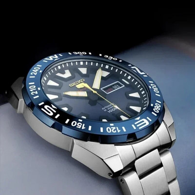 New Seiko Fashion Watch for Men Sport 3Bar Waterproof Luminous Auto Date Dial Stainless Steel Band Men`s Watch Calendar