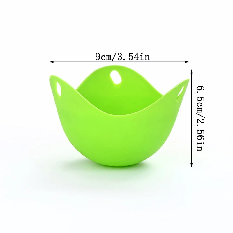 4 τεμάχια σιλικόνης Egg Poacher Poaching Pods Poaching Pan Mold Mold Mould Egg Bowl Rings Cooker Boiler Κουζίνα Εργαλείο μαγειρικής Αξεσουάρ Gadget
