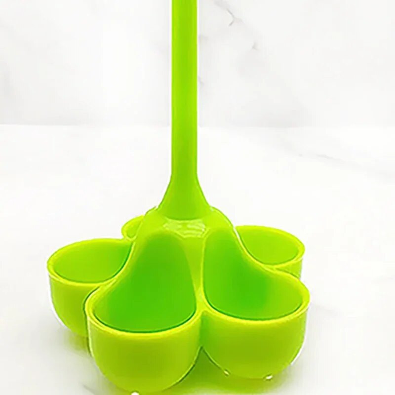 1 vnt. Silikono garų kiaušinių stovo kiaušinių laikiklis, atsparus aukštai temperatūrai, 5 skylių garuose virtų kiaušinių dėklo virtuvės prietaisai