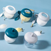 Kuhinjska soljenka Staklenka sa žlicom Kutija za začine za papar Alat za začine otporan na vlagu Solanica Organizator kuhinjskih gadgeta