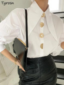 Košulje Ženske Kreativnost Elegantan Dizajn Jednostavan Raznovrsni Dnevni Korejski Stil Retro Nova Moda Nježna Uredska Ženska Jesen Udobna