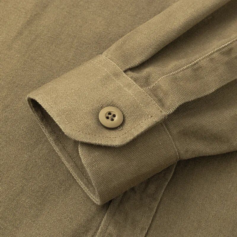 Muška majica Military 100% pamuk Oxford dugih rukava Plava široka muška ležerna košulja Oversize jesenska udobna muška radna svečana košulja