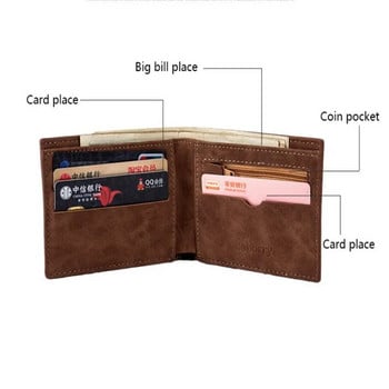 1 бр. моден мини мъжки луксозен бизнес портфейл държач за карти човешка чанта чанта за монети цип кеш долари чанта чанта клъч