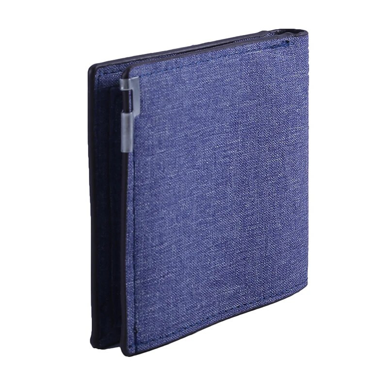 Paprasta madinga džinsinė piniginė, horizontali pinigų segtukas, didelės talpos kelių kortelių bilietų laikiklis vyrams