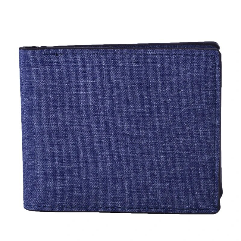 Paprasta madinga džinsinė piniginė, horizontali pinigų segtukas, didelės talpos kelių kortelių bilietų laikiklis vyrams