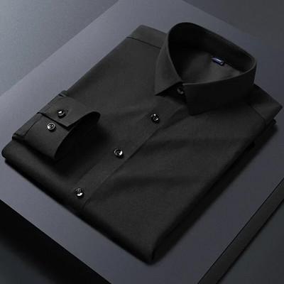 Nove rastezljive muške košulje protiv bora za 2023. Majice dugih rukava za uske kroje Camisa Social Business bluza Bijela košulja