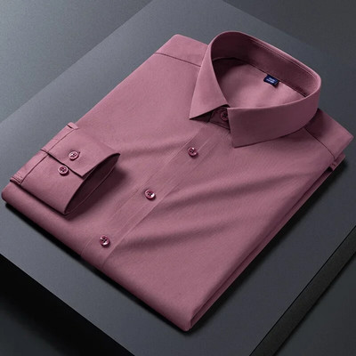 Nove rastezljive muške košulje protiv bora za 2023. Majice dugih rukava za uske kroje Camisa Social Business bluza Bijela košulja