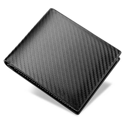 Noul portofel din fibră de carbon Pachet card pentru bărbați One Ipper Europe și America Orizontal