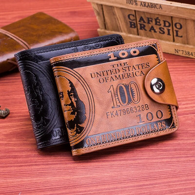 New Leather Men Wallet Dollar Price Wallet Casual Clutch Money Purse Bag Credit Card Holder Fashion billetera hombre