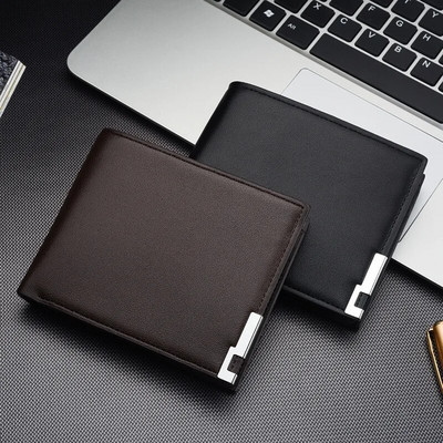 Wallet Student Multi-Function Card Bag Business Wallet Simple Casual Wallet Men`s Leather Card Holder Wallet