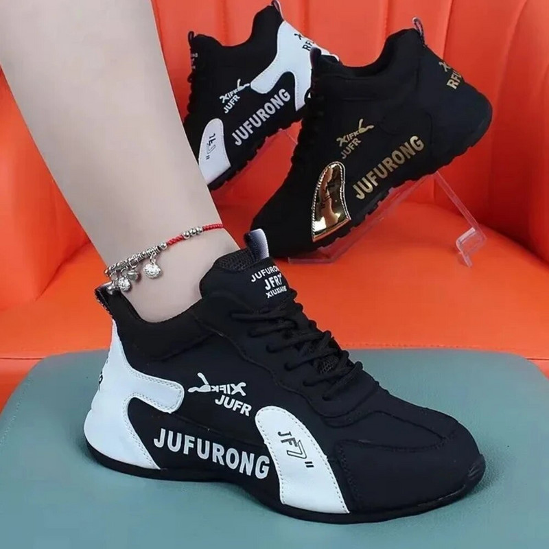 Dámske ležérne tenisky, letné nové módne priedušné dámske sieťované šnurovacie športové topánky pre ženy na platforme, turistické topánky