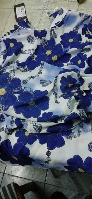 Ženske košulje Proljeće Ljeto Novi cvjetni print Vintage duge lampion rukave i samostojeći izrez Maxi Elegantne lijepe košulje Bluze NS709