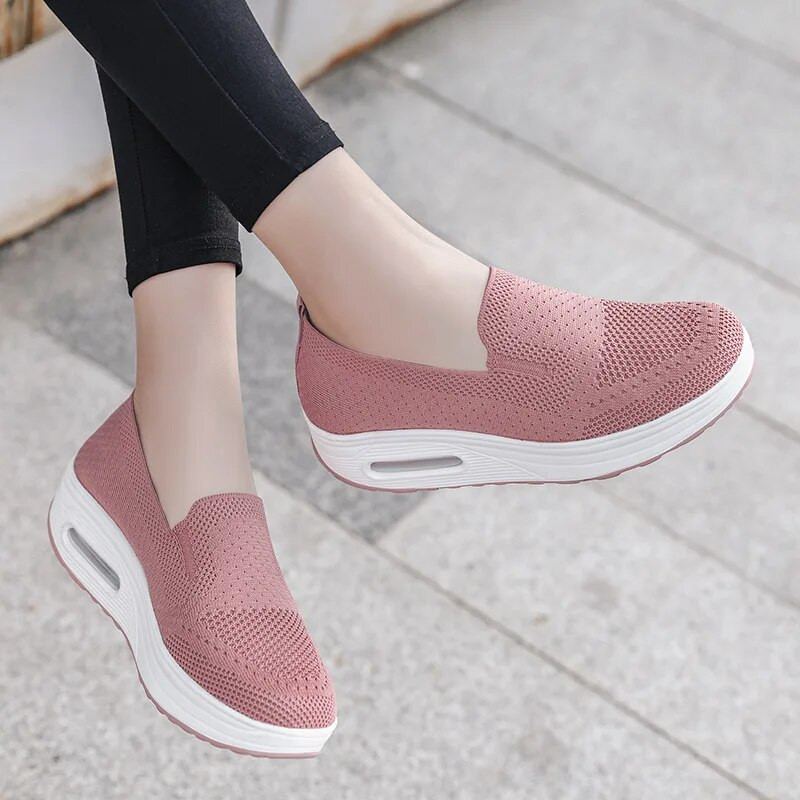 Tenisice Ženska sportska obuća Mrežasta ležerna vulkanizirana obuća Prozračna platforma Teniske natikače Ženske hodajuće Zapatillas Mujer