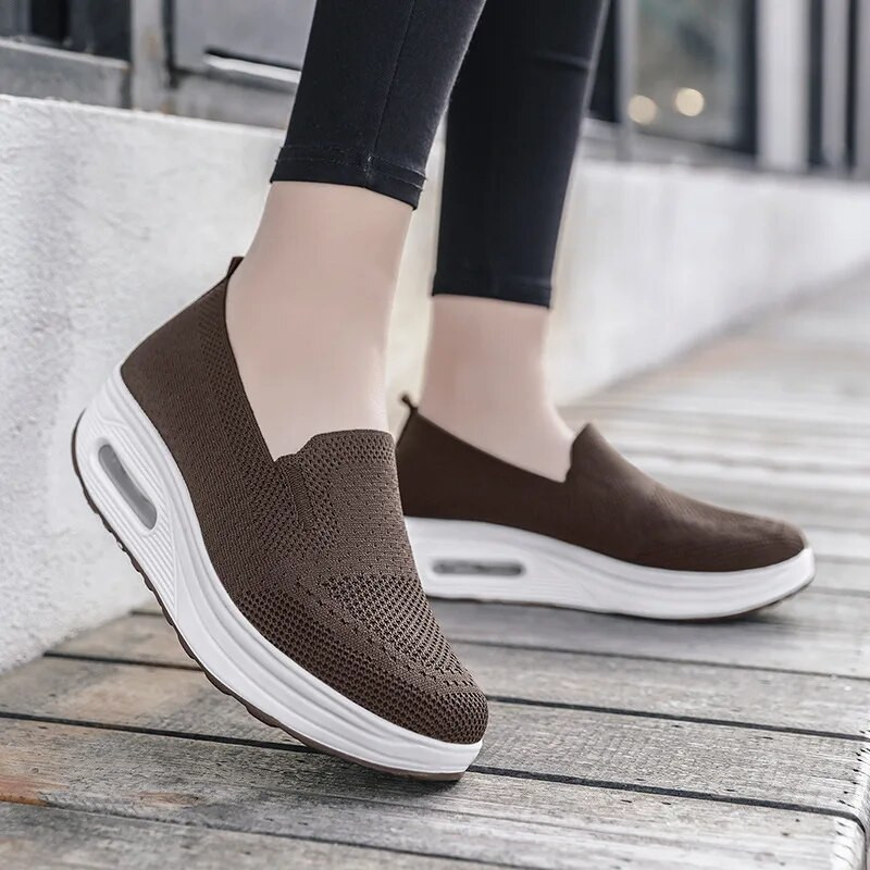 Tenisice Ženska sportska obuća Mrežasta ležerna vulkanizirana obuća Prozračna platforma Teniske natikače Ženske hodajuće Zapatillas Mujer