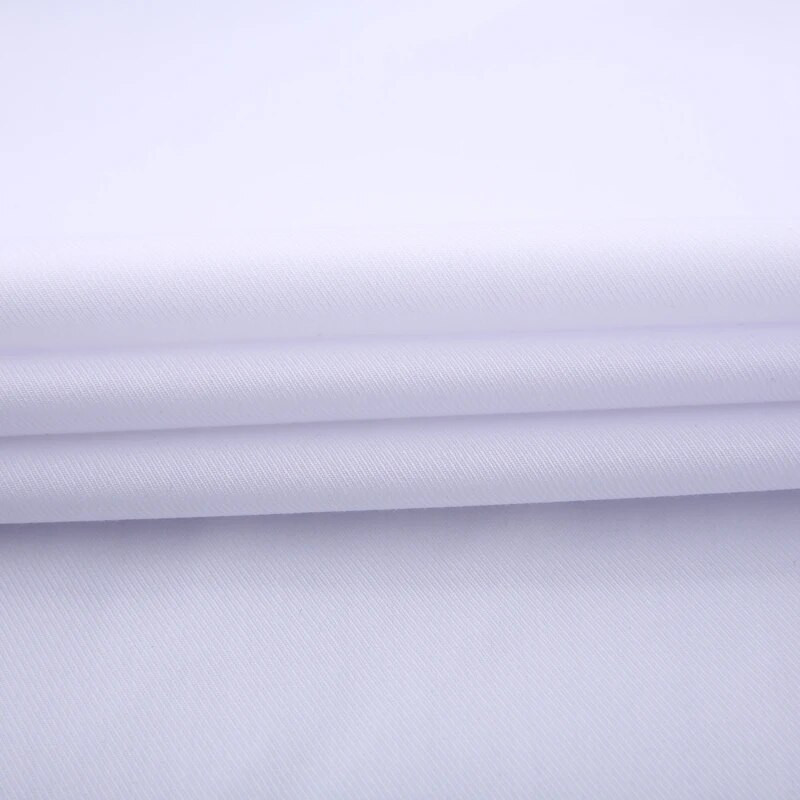 Vyriški klasikiniai prancūziški marškiniai su paslėptomis sagomis su paslėptomis sagomis, ilgomis rankovėmis oficialūs verslo standartiniai balti marškiniai (sąsagos įtrauktos)