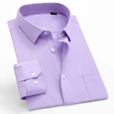 Pánske košele s dlhým rukávom, jednofarebné, biele, modré, pánske tričko pre mužov, značkové, svadobné, párty, kvalitné, camisa masculina