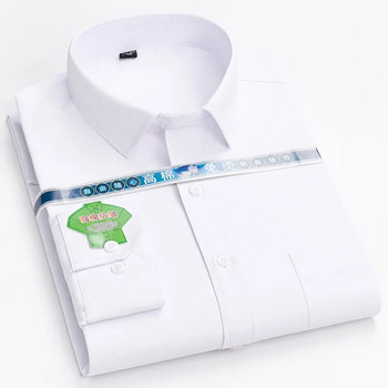 2023 Μακρυμάνικα μπλουζάκια Chemise Homme για άντρες Ανδρικά ρούχα Λευκό πουκάμισο Ανδρικές τάσεις μόδας στα ρούχα