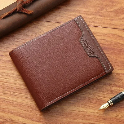 PU Leather Wallet Men Clemence Slim Male Purses Fashion Multi-function Credit Card Holder Bags Large Capacity Money Coin Wallets