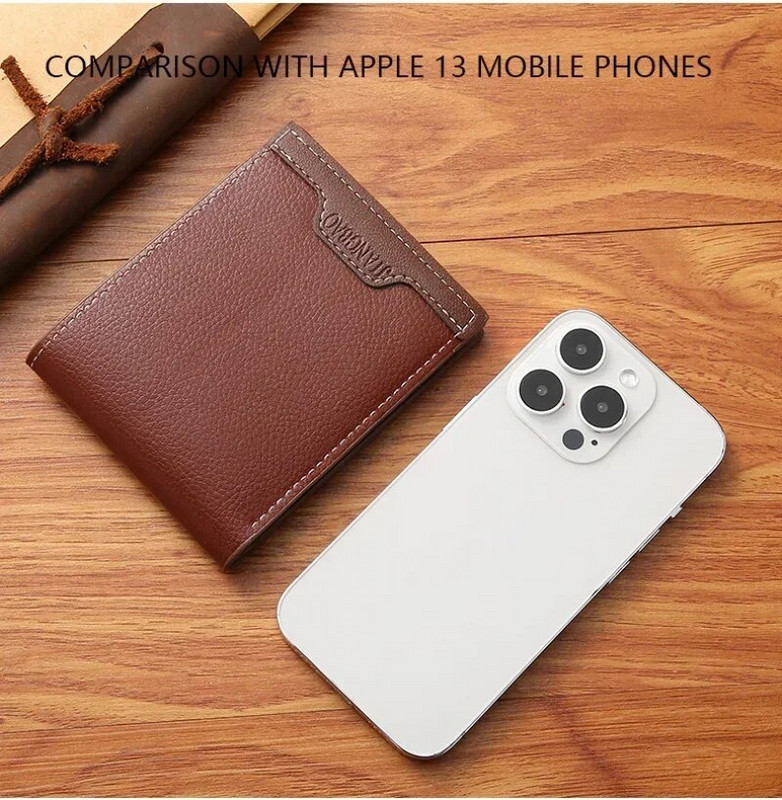 PU odinė piniginė vyrams Clemence plonos vyriškos piniginės Madingi daugiafunkciai kreditinių kortelių laikikliai Didelės talpos piniginės monetų piniginės