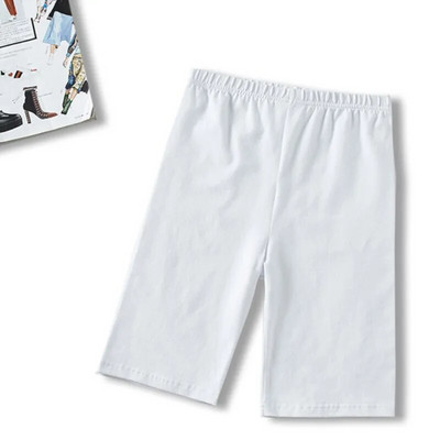 Pantaloni scurți pentru femei, subțiri, fitness, ocazional, cu talie înaltă, la modă, pantaloni scurți pentru motocicliști, de vară, subțiri, până la genunchi, pantaloni scurți negri pentru ciclism.