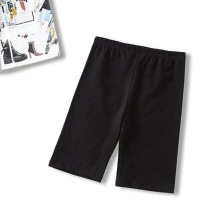 Pantaloni scurți pentru femei, subțiri, fitness, ocazional, cu talie înaltă, la modă, pantaloni scurți pentru motocicliști, de vară, subțiri, până la genunchi, pantaloni scurți negri pentru ciclism.