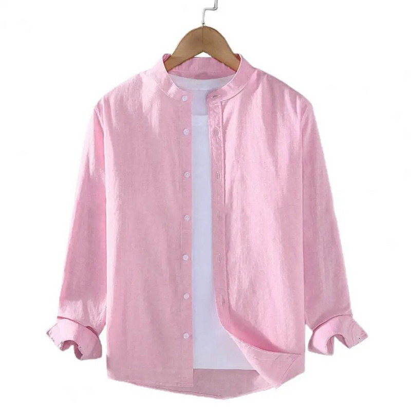 Muške bijele jednobojne vintage košulje 2023. Muška Harajuku modna prekomjerna košulja Muške crne ležerne ulične bluze