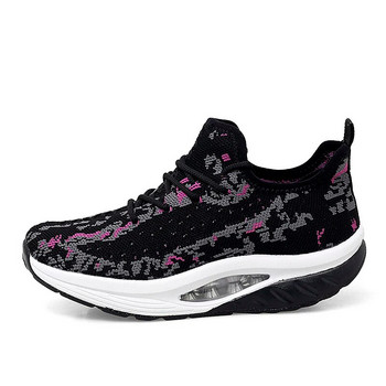 Дамски маратонки Платформа Тонизиращ клин Zapatillas Спортни обувки за жени Swing Маратонки за отслабване Фитнес зала Обувки за ходене PU
