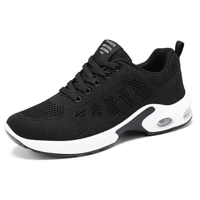 Pantofi pentru femei, 2024, pantofi noi pentru femei, cu platformă, plasă, greutate ușoară, sport casual, vară plat, primăvară, toamnă, tenis, mers, mărime 43