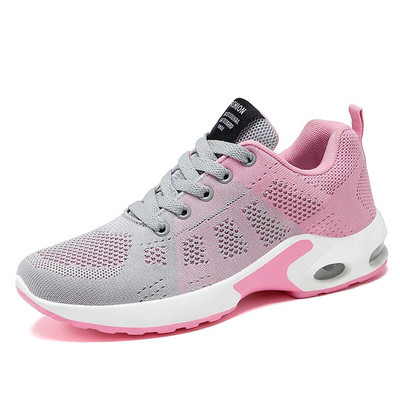 Pantofi pentru femei, 2024, pantofi noi pentru femei, cu platformă, plasă, greutate ușoară, sport casual, vară plat, primăvară, toamnă, tenis, mers, mărime 43
