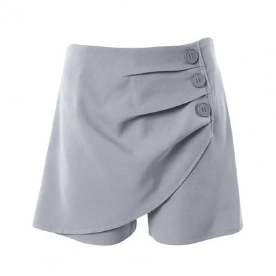 Moteriški vasariniai šortai aukštu juosmeniu Moteriški kasdieniai šortai Asimetriški moteriški vasariniai šortai ploni, virš kelių ilgio moteriški mini šortai