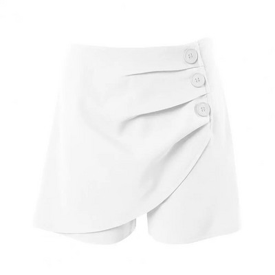 Moteriški vasariniai šortai aukštu juosmeniu Moteriški kasdieniai šortai Asimetriški moteriški vasariniai šortai ploni, virš kelių ilgio moteriški mini šortai