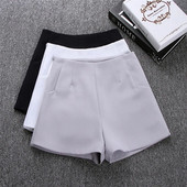 Pantaloni scurți pentru femei Fuste cu talie înaltă Pantaloni scurți pentru costum casual, negru, alb, pentru femei, pantaloni scurti pentru femei